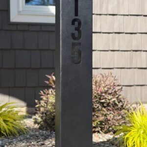 Custom Metal Address Pillars