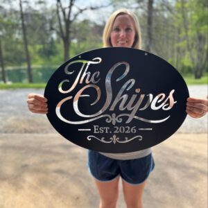 Custom Metal Name Sign